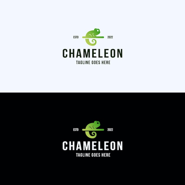 Chamäleon-logo-vektor-symbol-illustration
