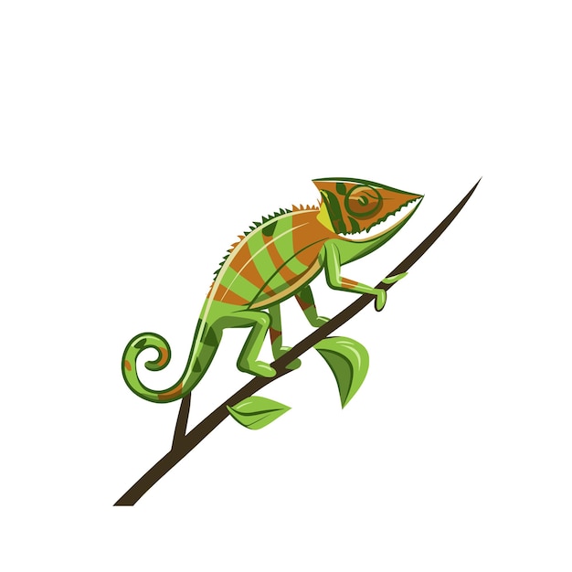 Vektor chameleon-vektorkunst-illustration