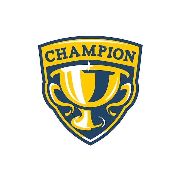 Vektor champions abzeichen logo