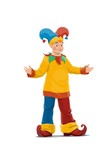 Chapiteau oder Big Top Zirkusclown-Vektorfigur