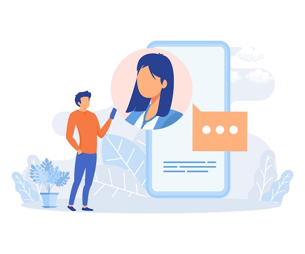 Charaktere, die Illustration in englischer Sprache lernen. Online-Bildungskonzept. flacher Vektor