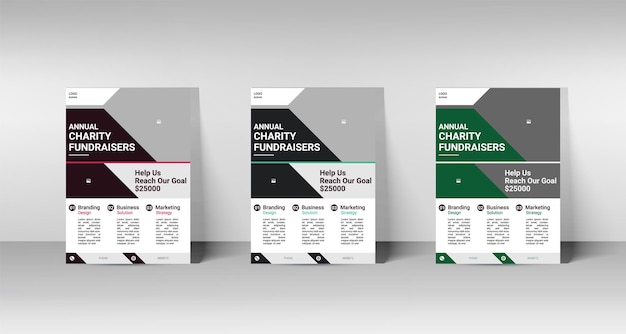 Charity-Flyer-Vorlagen, Poster-Banner, Flyer-Vorlage, Druckdesign