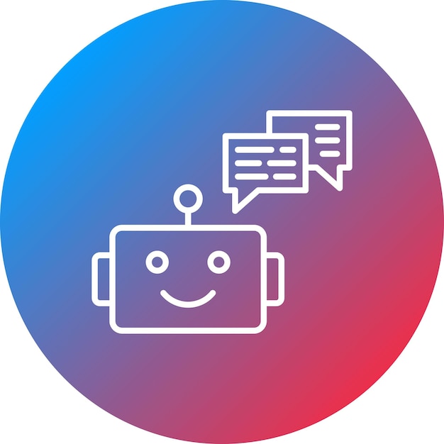 Chat-bot-icon-vektorbild kann für codierung und entwicklung verwendet werden