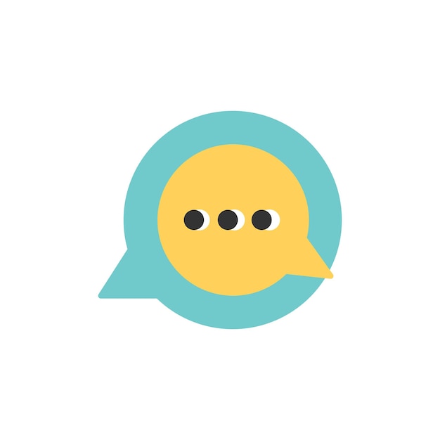 Chat-Icon-Design-Vektorvorlage