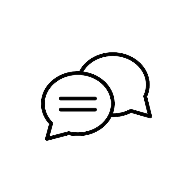 Chat-Nachrichten-Icon-Design-Vektor