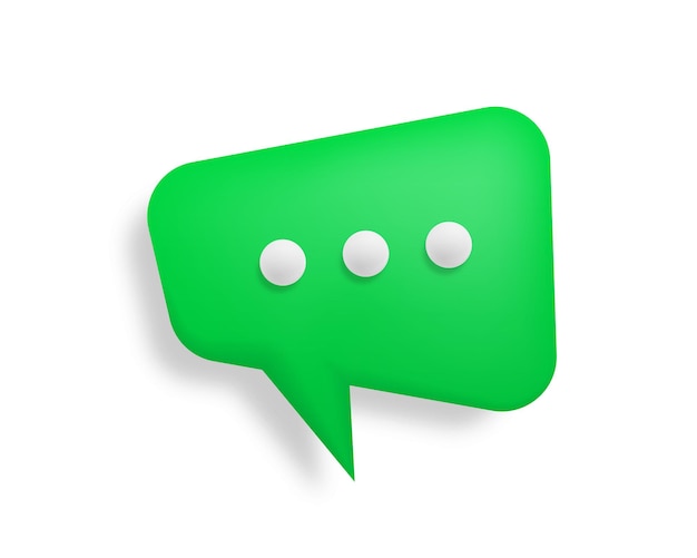 Chat-Symbol Gesprächsdialog-Messenger oder Online-Support-Konzept