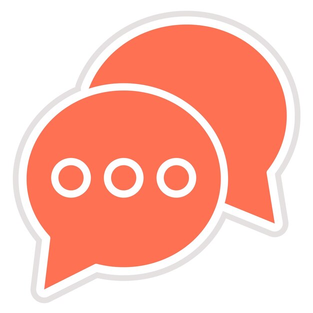 Chat-Vektor-Ikonen-Design-Illustration
