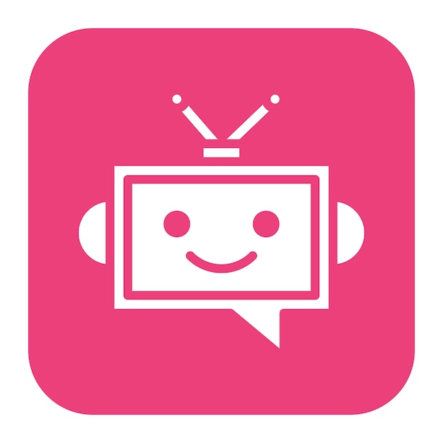 Chatbot-Icon-Vektorbild kann für Cyberpunk verwendet werden