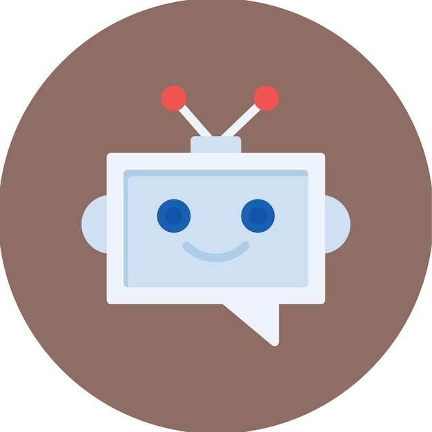 Chatbot-Icon-Vektorbild kann für Cyberpunk verwendet werden