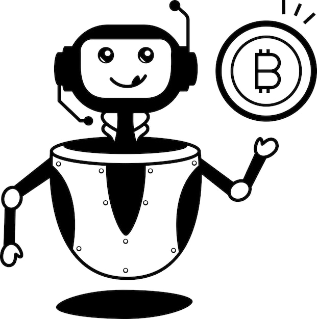 Chatbot- oder Trader-Bot-Konzept Auto Biding Bot-Vektor-Icon-Design Chatterbot-Symbol Online-Chat