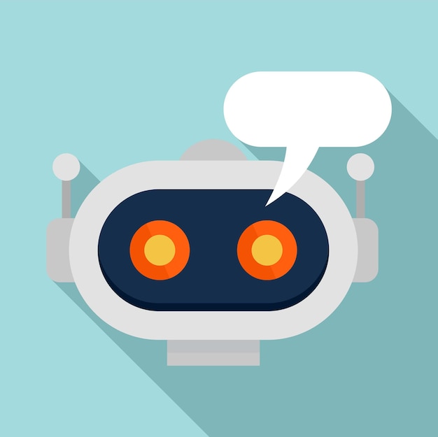 Chatbot-Symbol Flache Illustration des Chatbot-Vektorsymbols für Webdesign