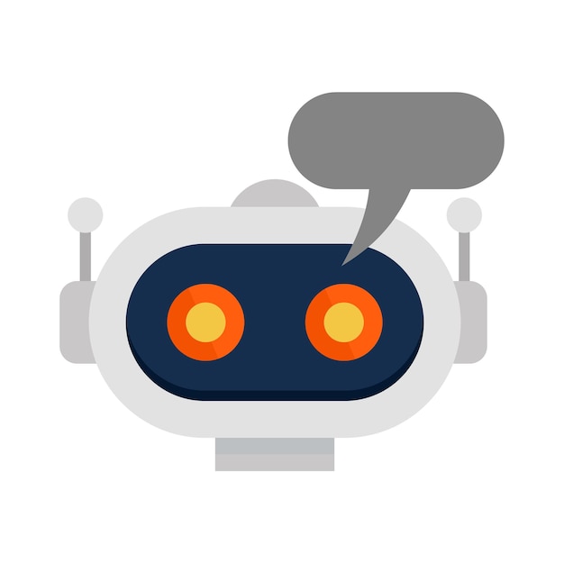 Chatbot-Symbol Flache Illustration des Chatbot-Vektorsymbols für Webdesign