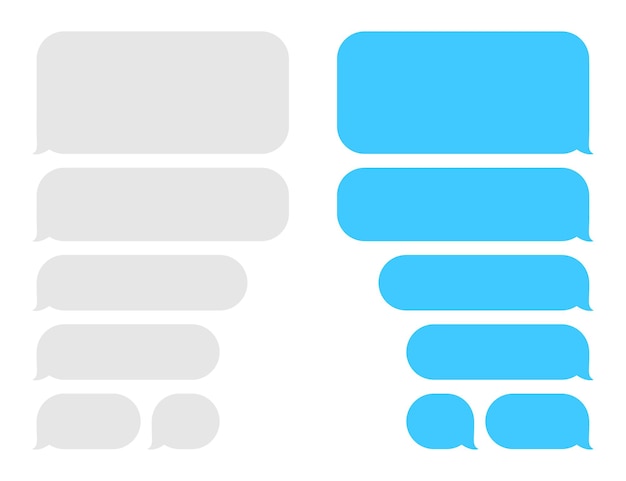 Chatbox-Nachrichtenblasen.
