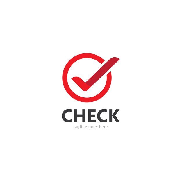 Vektor checkliste häkchen check logo vorlage vektor