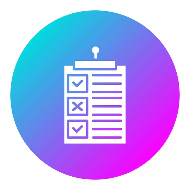 Checkliste-Vektor-Symbol kann für Codierung und Entwicklung Iconset verwendet werden