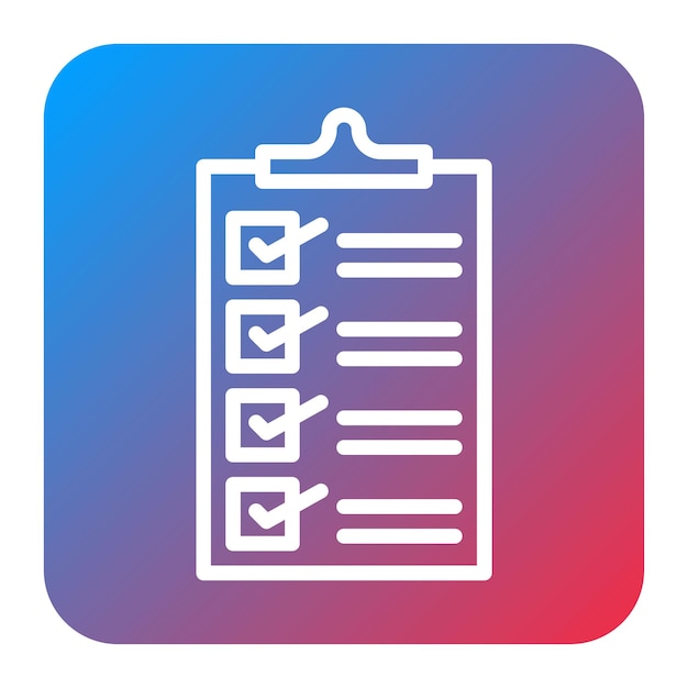 Checklisten-Icon-Vektorbild kann für Compilation und Regulierung verwendet werden