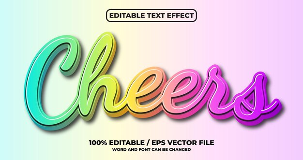 Cheers-Text-Effekt-Stil