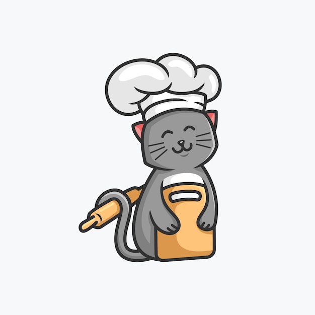 Vektor chef cat