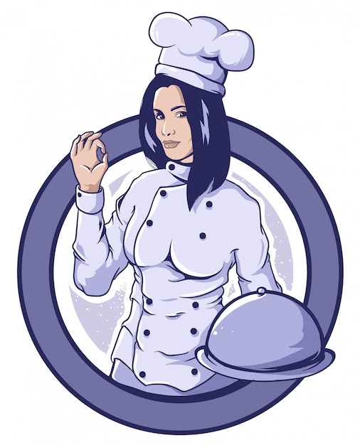 Chef frau logo basic