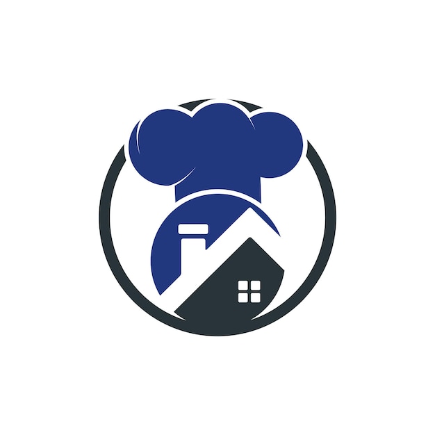 Chef-haus-vektor-logo-design-vorlage