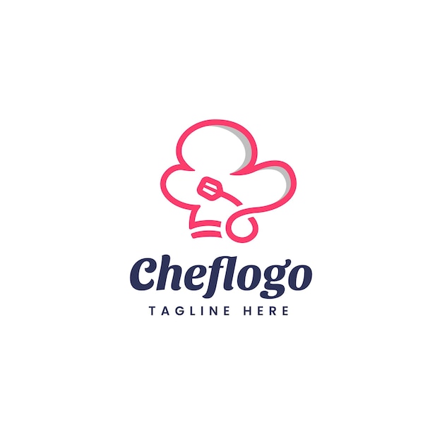 Vektor chef-hut-logo-vorlage-design