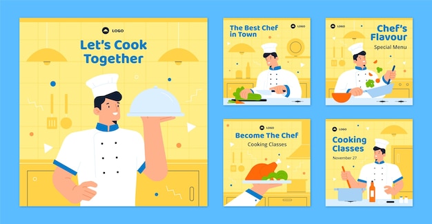 Vektor chef-template-design