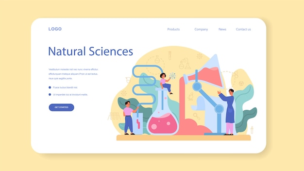 Chemiestudium Web-Banner oder Landingpage