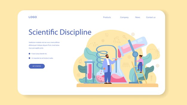 Chemiestudium Web-Banner oder Landingpage