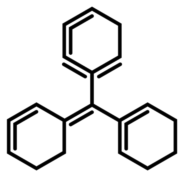 Chemisches verbindungsdiagramm symbol für die schwarze linie des moleküls