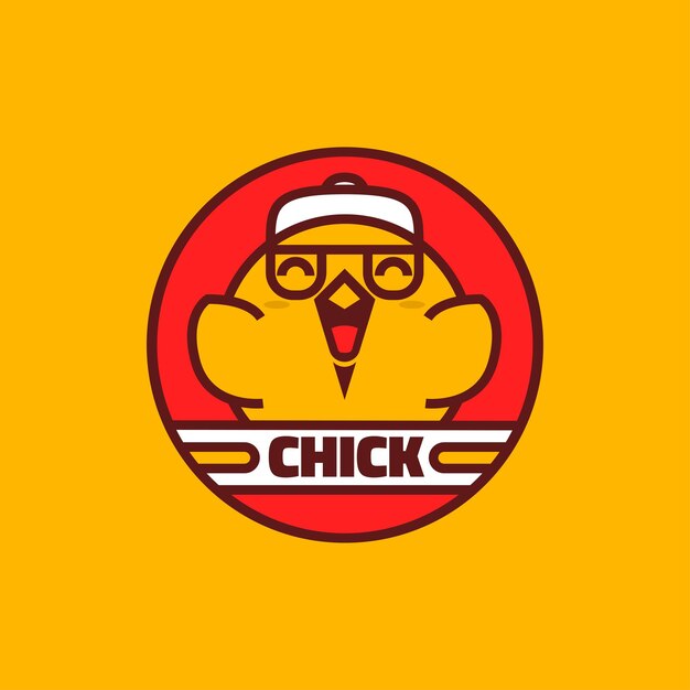 Vektor chick flat-logo