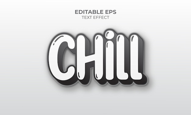 Chill bearbeitbarer Texteffekt