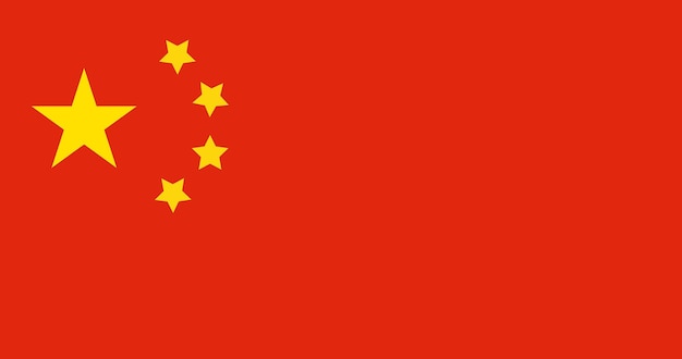 Vektor china-flagge im vektor