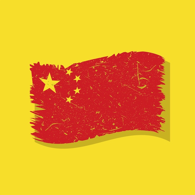 China-Grunge-Notflagge