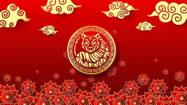 Chinesische neujahrsgrüße banner-design