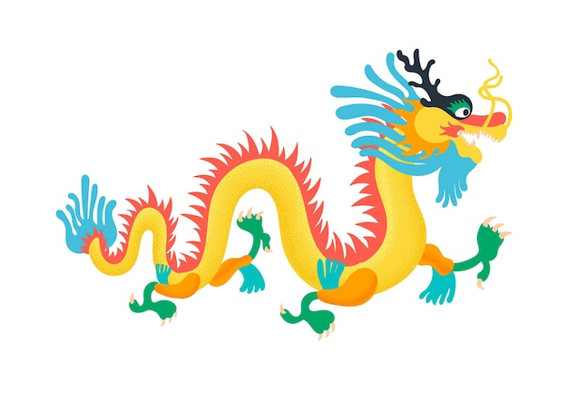 Chinesischer farbiger drache