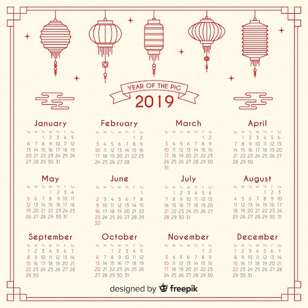 Chinesischer kalender 2019