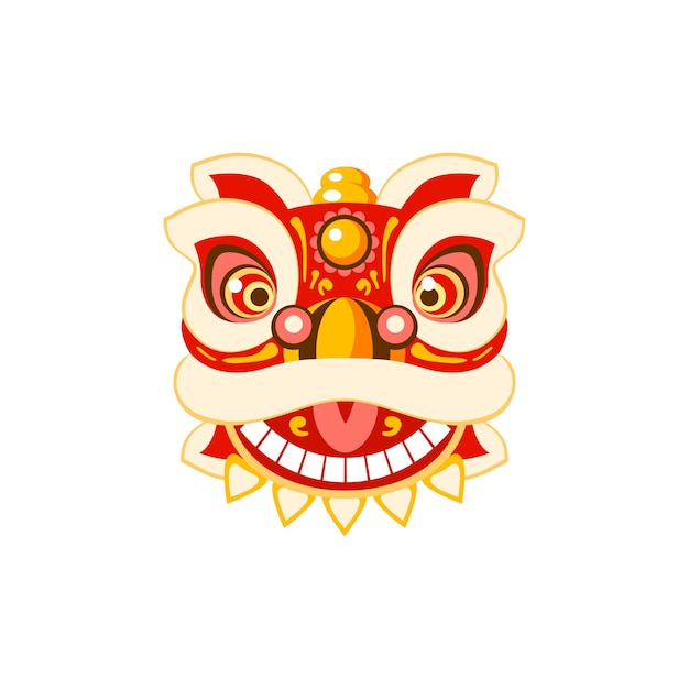 Chinesischer löwentanzkopf lunar new year drachenmaske