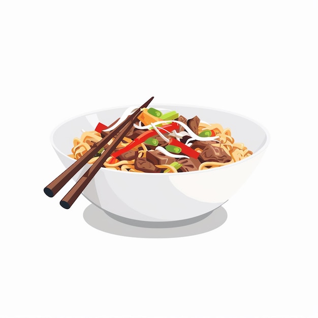chinesisches Essen asiatischer Vektor chinesische Illustration asiatische Kultur Mahlzeit traditioneller Hintergrund Ori