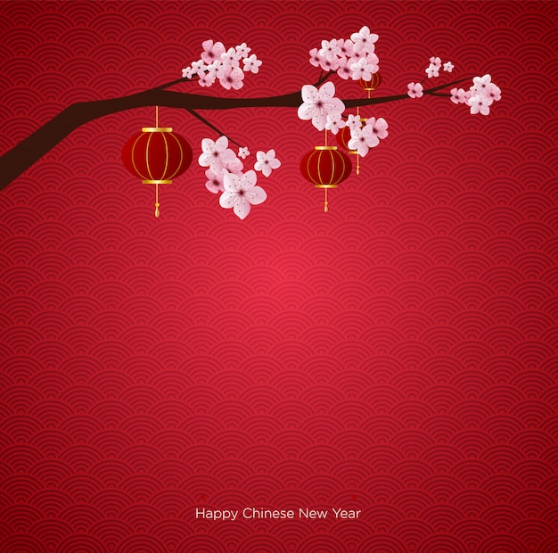 Chinesisches neujahr hintergrund