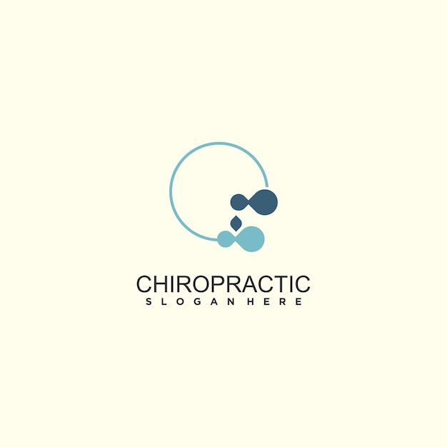 Chiropraktik-logo-design-idee für gesundes