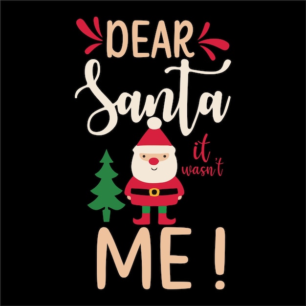 Chirstmas typografie-designdruck für t-shirt, sweatshirt, tasse, banner, poster usw