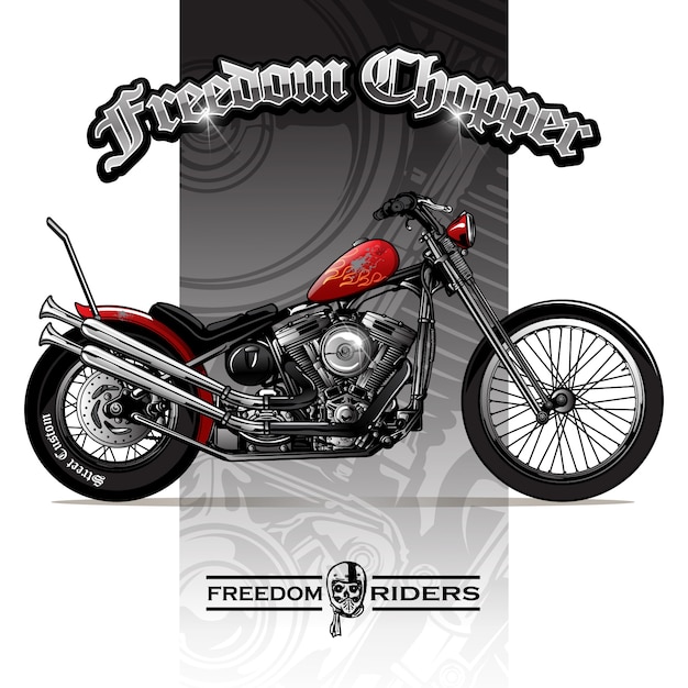 Chopper motorrad poster