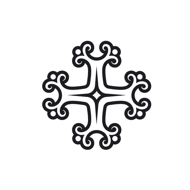 Christliches kreuz symbol vektor illustration design