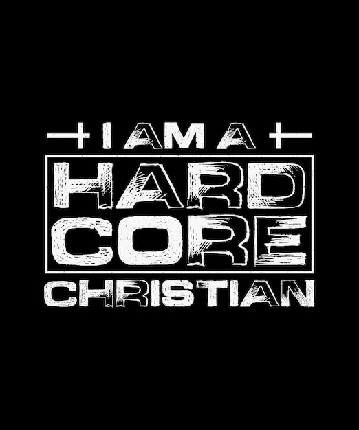 Christliches T-Shirt-Design Ich bin ein hartnäckiger Christ