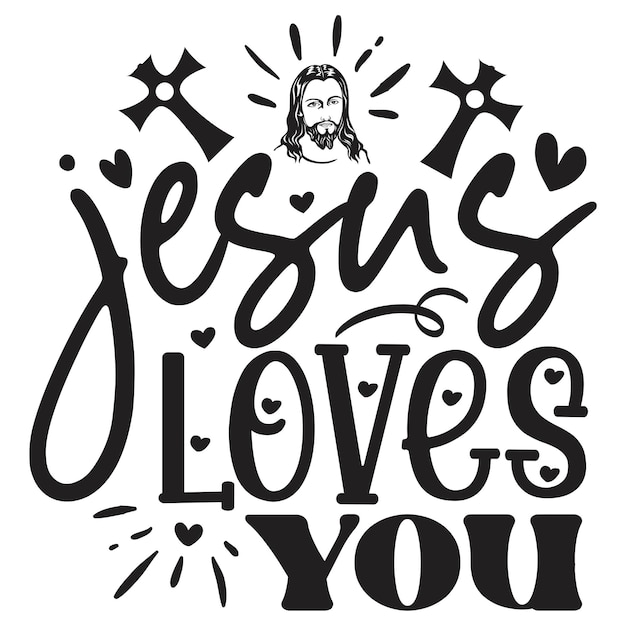 Vektor christliches t-shirt und svg-design jesus svg zitiert t-shirt-design motivations-inspirations-design