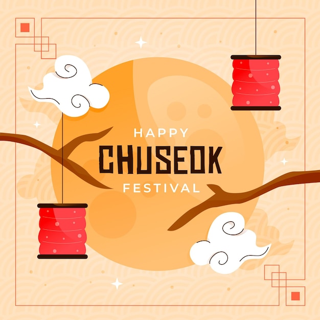 Chuseok festival illustriert