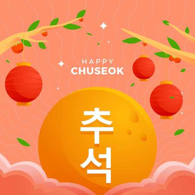 Chuseok festivalillustration