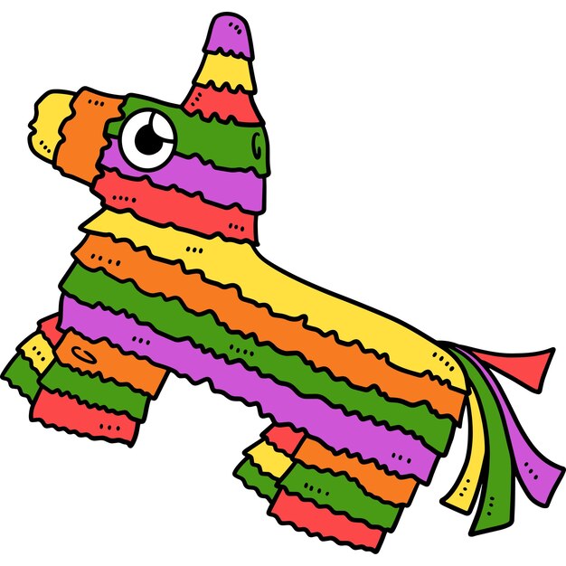 Vektor cinco de mayo burro pinata-cartoon-clipart