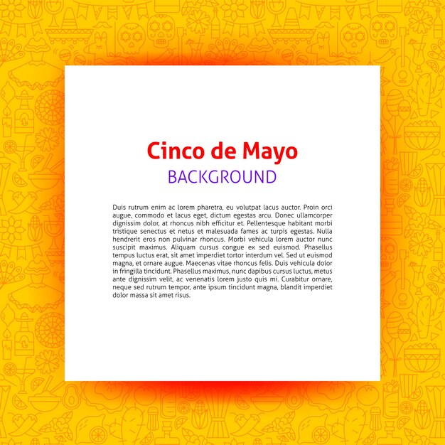 Cinco de mayo-papiervorlage