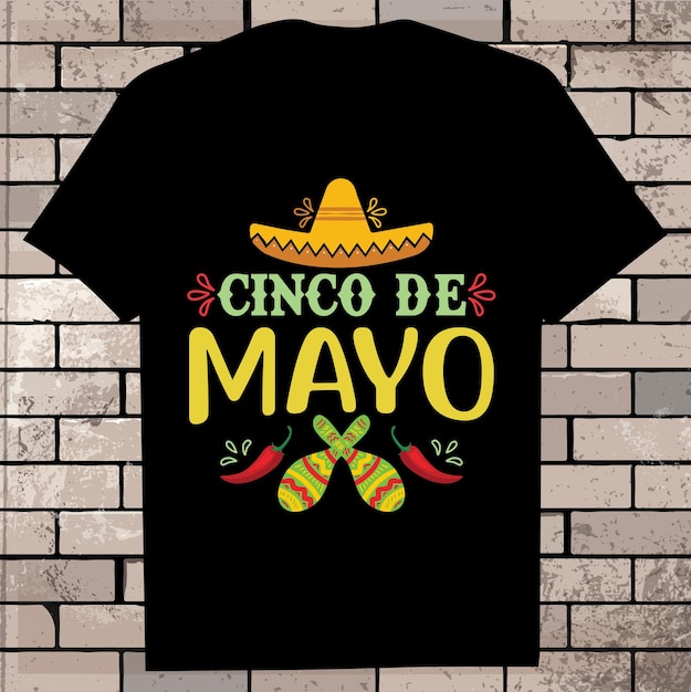 Vektor cinco de mayofiesta squadretro smiley mexicansombrerocinco de mayo shirt design